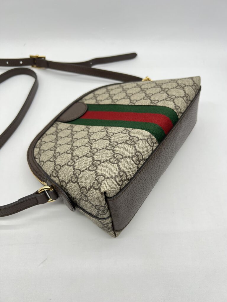 Gucci Ophidia Halfmoon GG Supreme Brown GHW