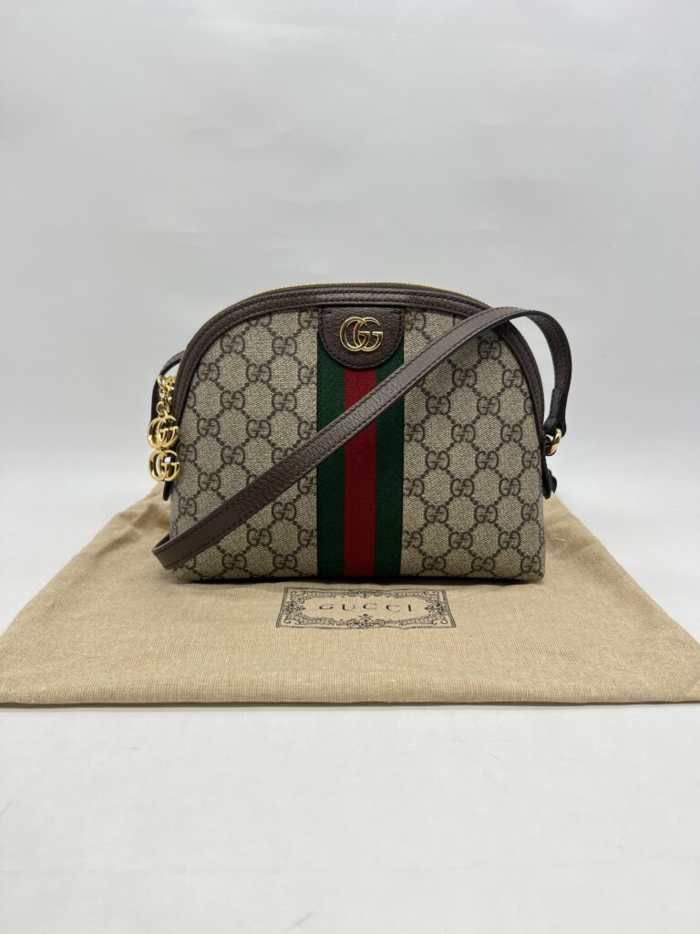 Gucci Ophidia Halfmoon GG Supreme Brown GHW