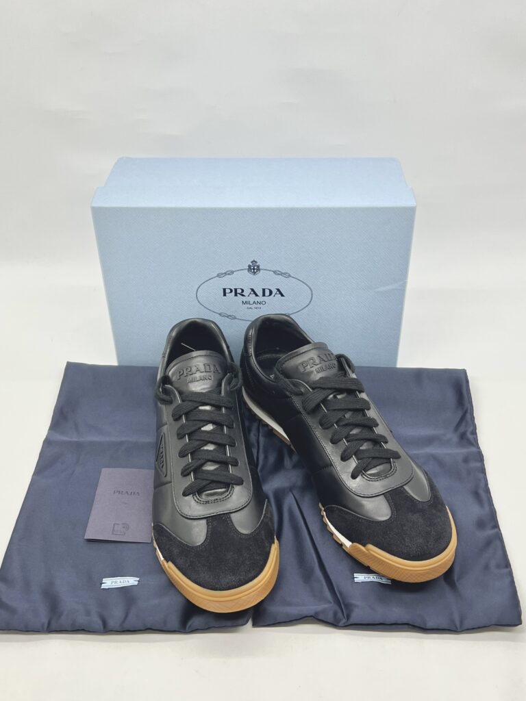 Prada Lane Sneakers Black Suede