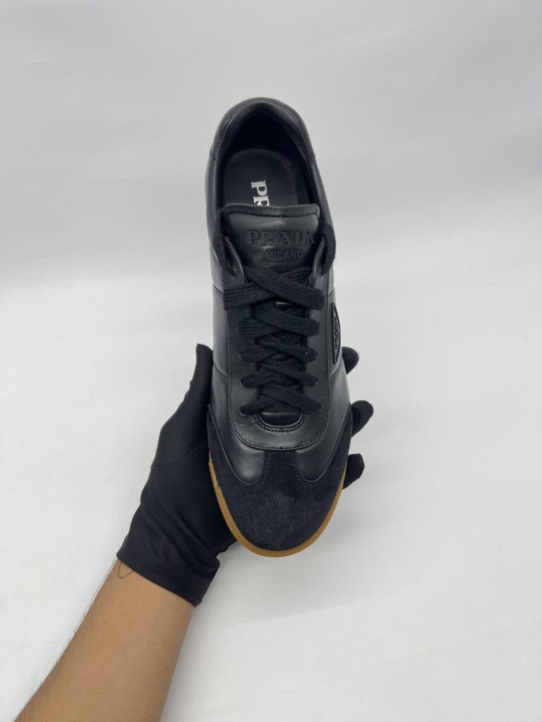 Prada Lane Sneakers Black Suede