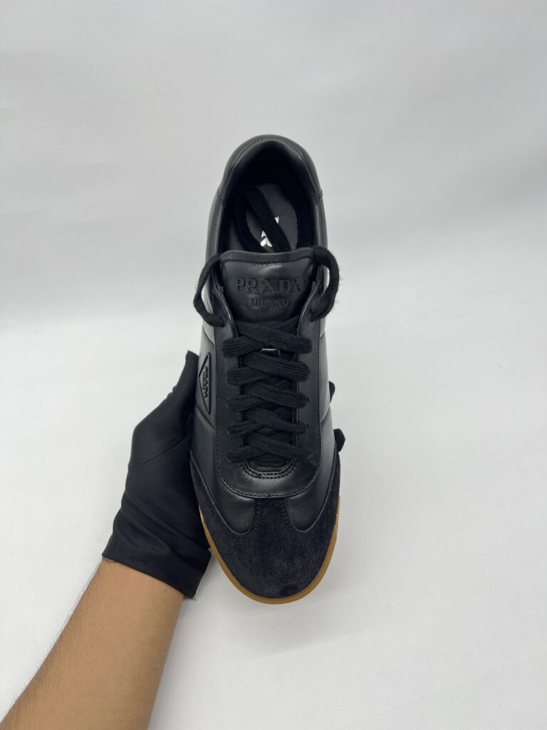 Prada Lane Sneakers Black Suede