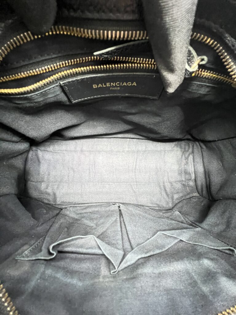 Balenciaga Small City Edge Chevre Black GHW