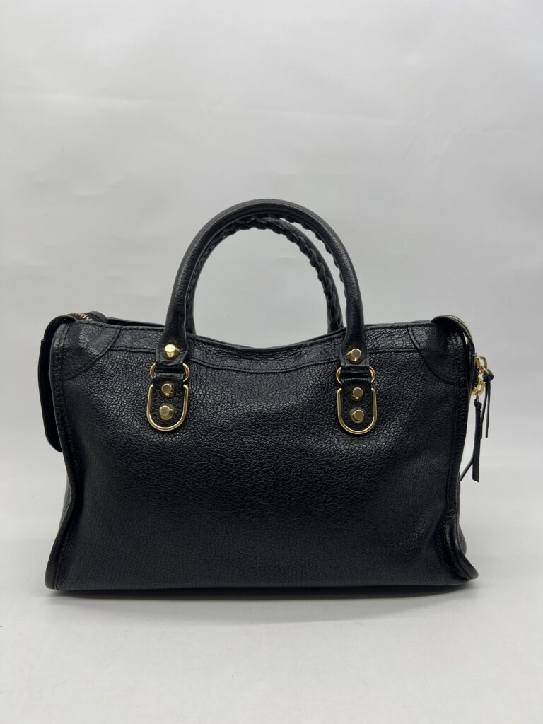 Balenciaga Small City Edge Chevre Black GHW