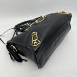 Balenciaga Small City Edge Chevre Black GHW