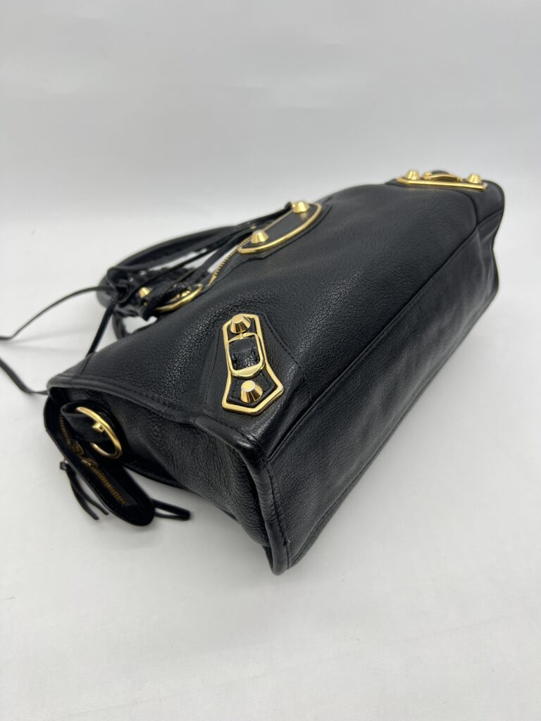 Balenciaga Small City Edge Chevre Black GHW