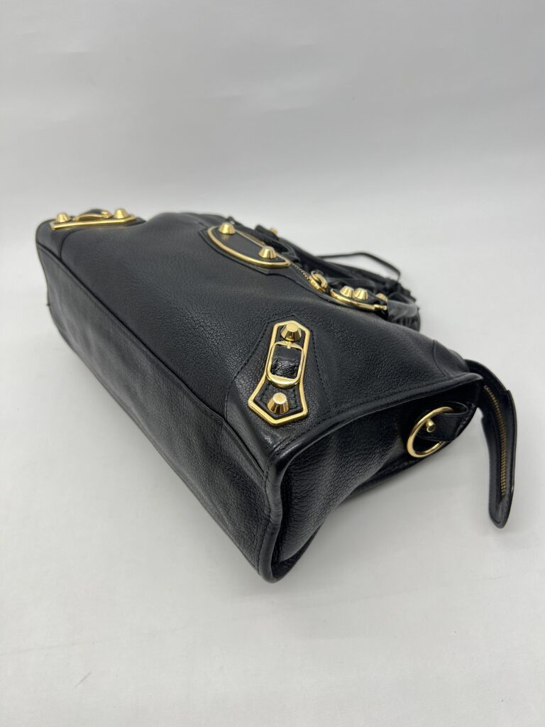 Balenciaga Small City Edge Chevre Black GHW
