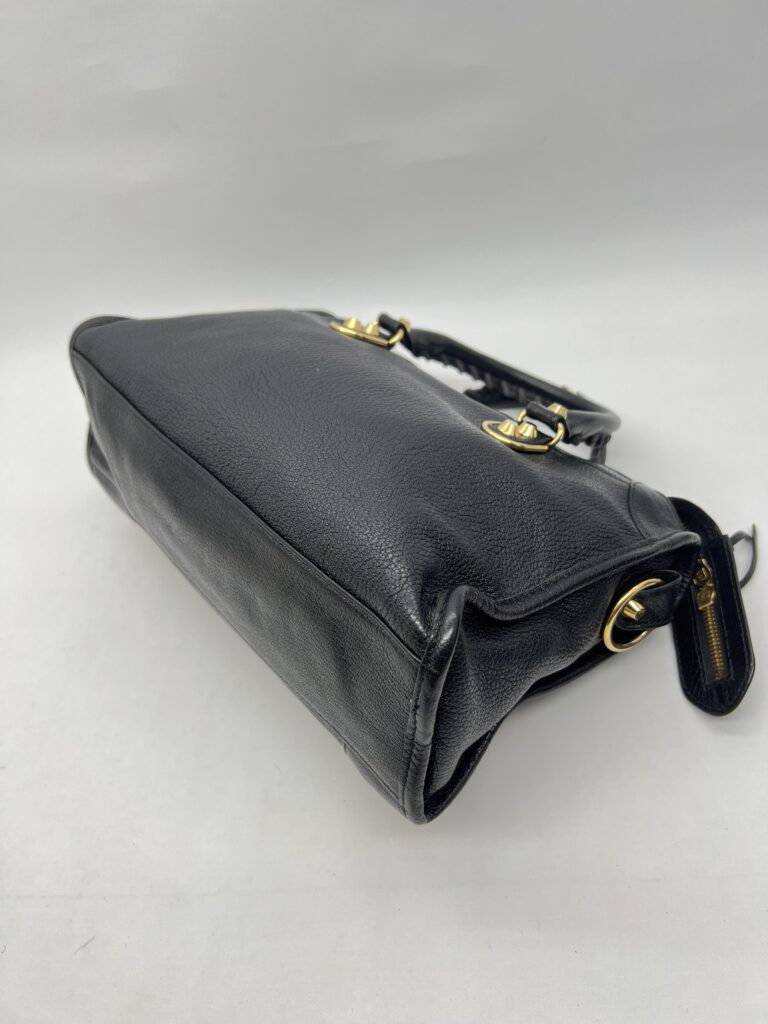 Balenciaga Small City Edge Chevre Black GHW
