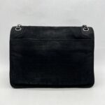 Saint Laurent Niki Large Nubuck Croco Black RHW