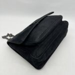 Saint Laurent Niki Large Nubuck Croco Black RHW