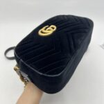Gucci Marmont Camera Small Velvet Black GHW