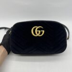 Gucci Marmont Camera Small Velvet Black GHW
