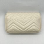 Gucci GG Marmont Mini White Matelasse GHW