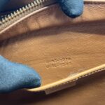 Celine Nano Luggage Canvas Navy Leather Tan GHW