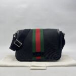 Gucci Techno Web Stripe Canvas Black SHW