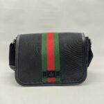 Gucci Techno Web Stripe Canvas Black SHW