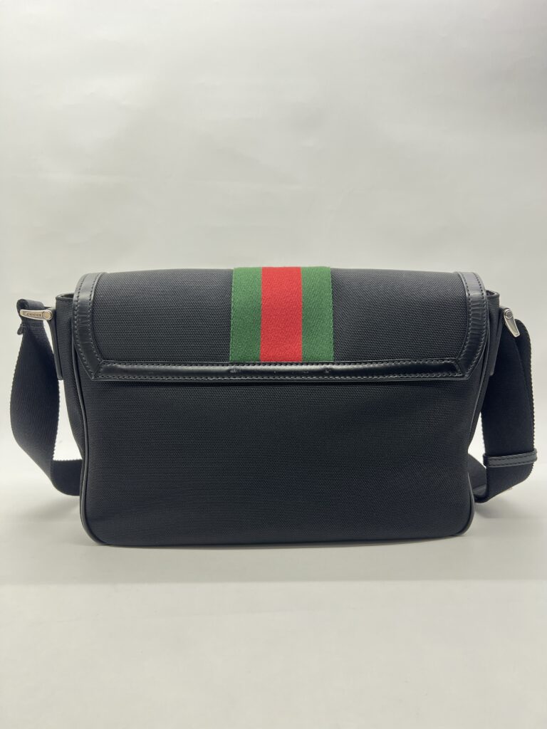 Gucci Techno Web Stripe Canvas Black SHW