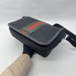 Gucci Techno Web Stripe Canvas Black SHW