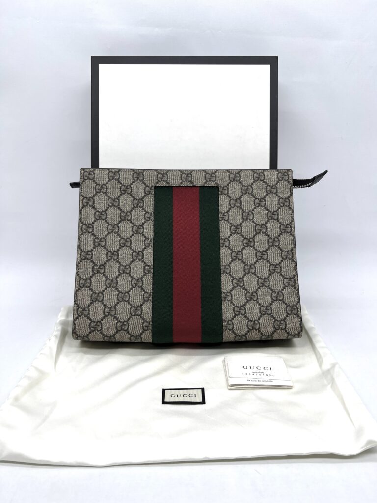 Gucci Clutch GG Canvas Supreme Brown SHW