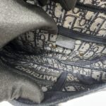 Dior Saddle Medium Canvas Blue Oblique GHW