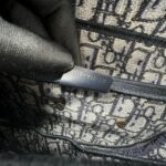 Dior Saddle Medium Canvas Blue Oblique GHW