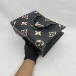 Louis Vuitton On The Go PM Monogram Empreinte Black Beige GHW