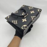 Louis Vuitton On The Go PM Monogram Empreinte Black Beige GHW
