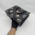 Louis Vuitton On The Go PM Monogram Empreinte Black Beige GHW