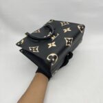 Louis Vuitton On The Go PM Monogram Empreinte Black Beige GHW
