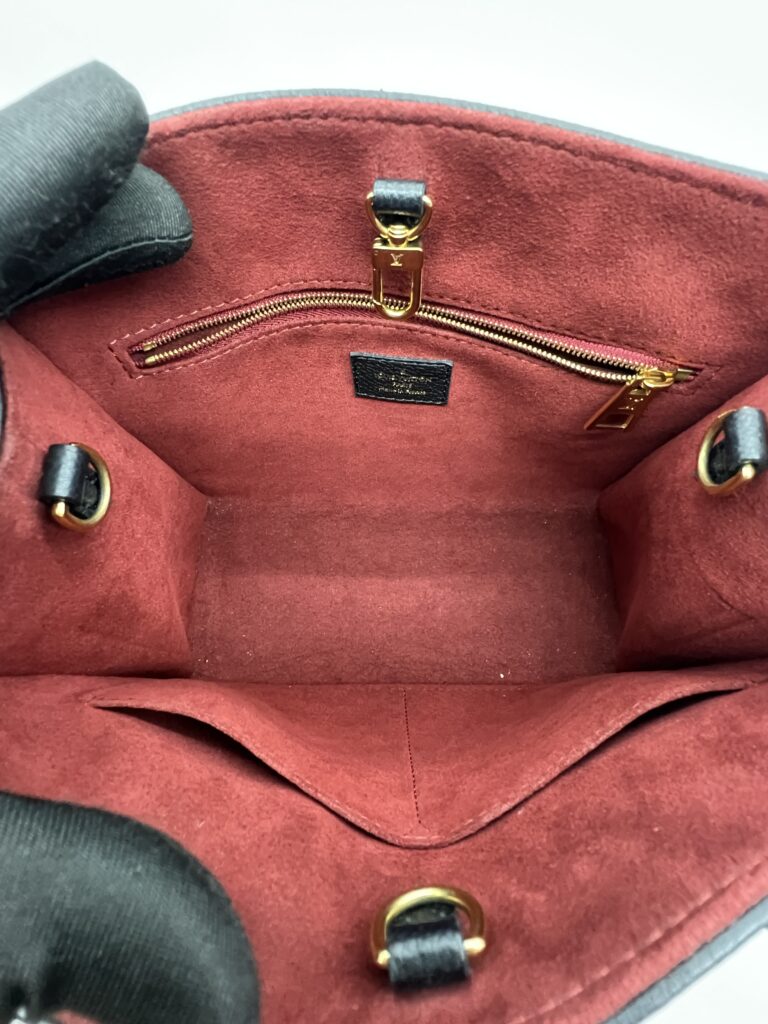 Louis Vuitton On The Go PM Monogram Empreinte Black Beige GHW