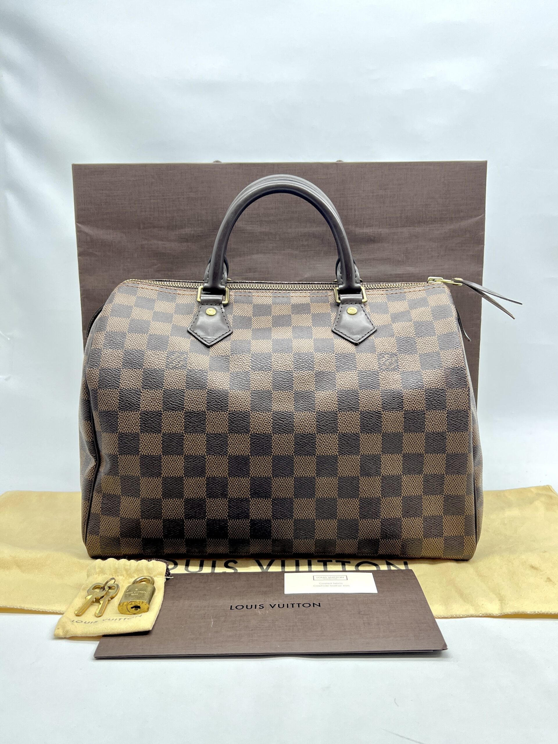 Louis Vuitton Speedy 30 Damier Ebene GHW