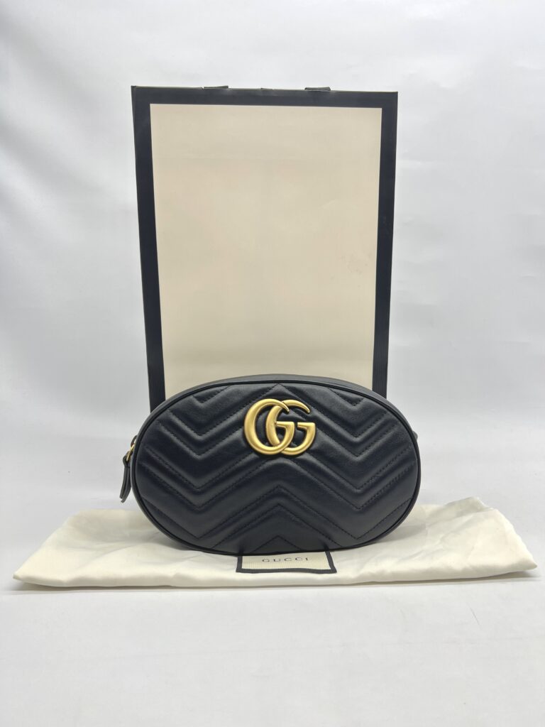 Gucci Marmont Belt Bag Black GHW