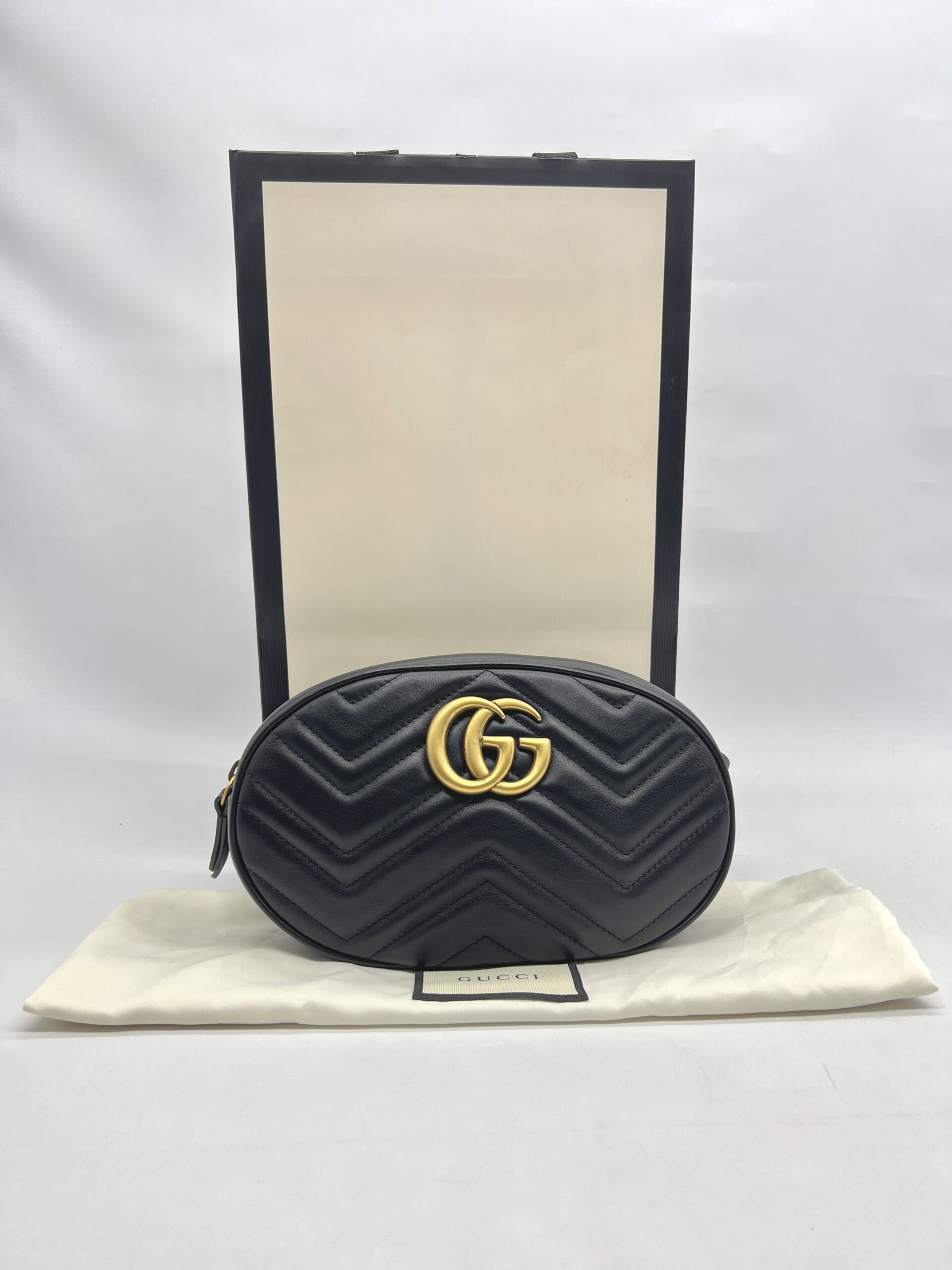 Gucci Marmont Belt Bag Black GHW