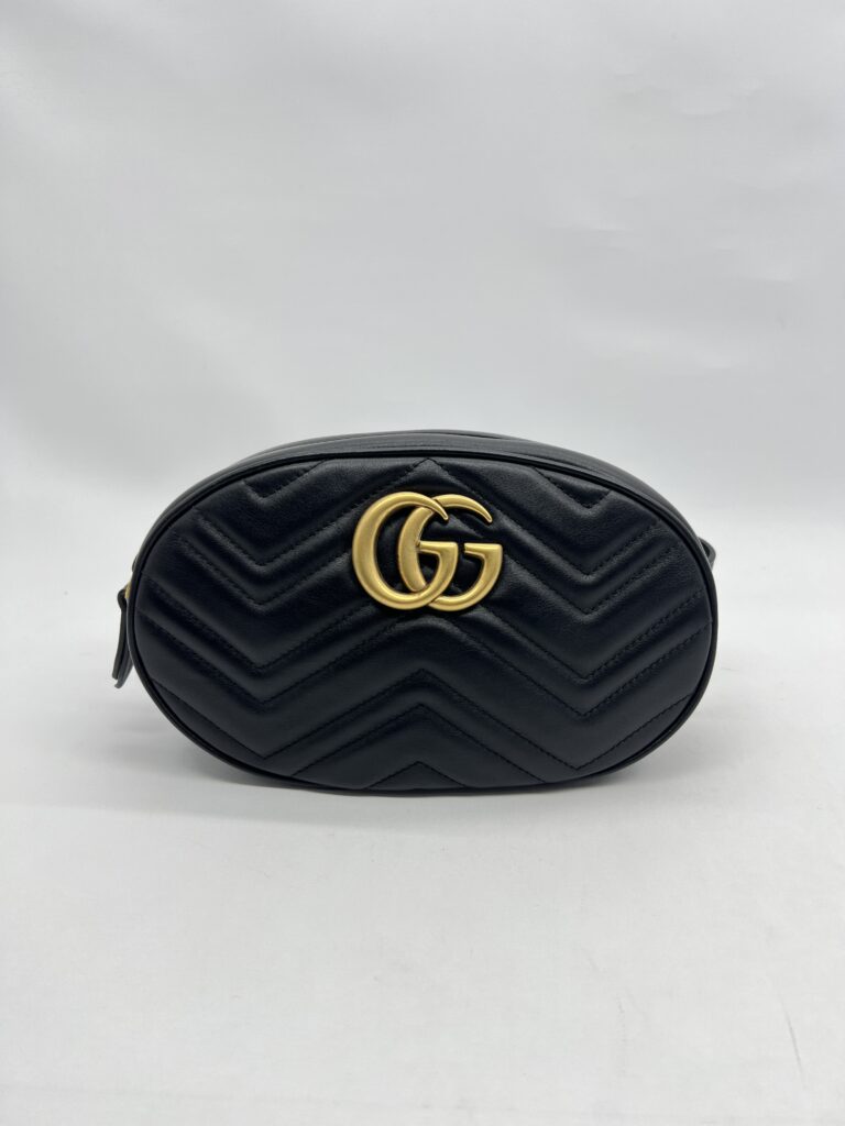Gucci Marmont Belt Bag Black GHW