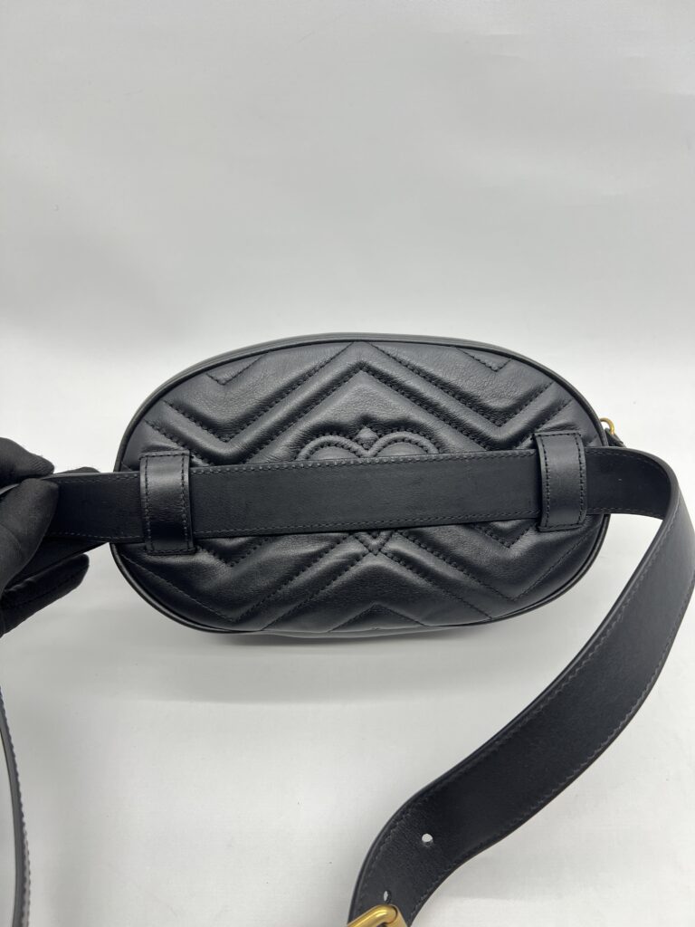 Gucci Marmont Belt Bag Black GHW