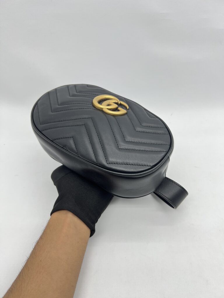 Gucci Marmont Belt Bag Black GHW