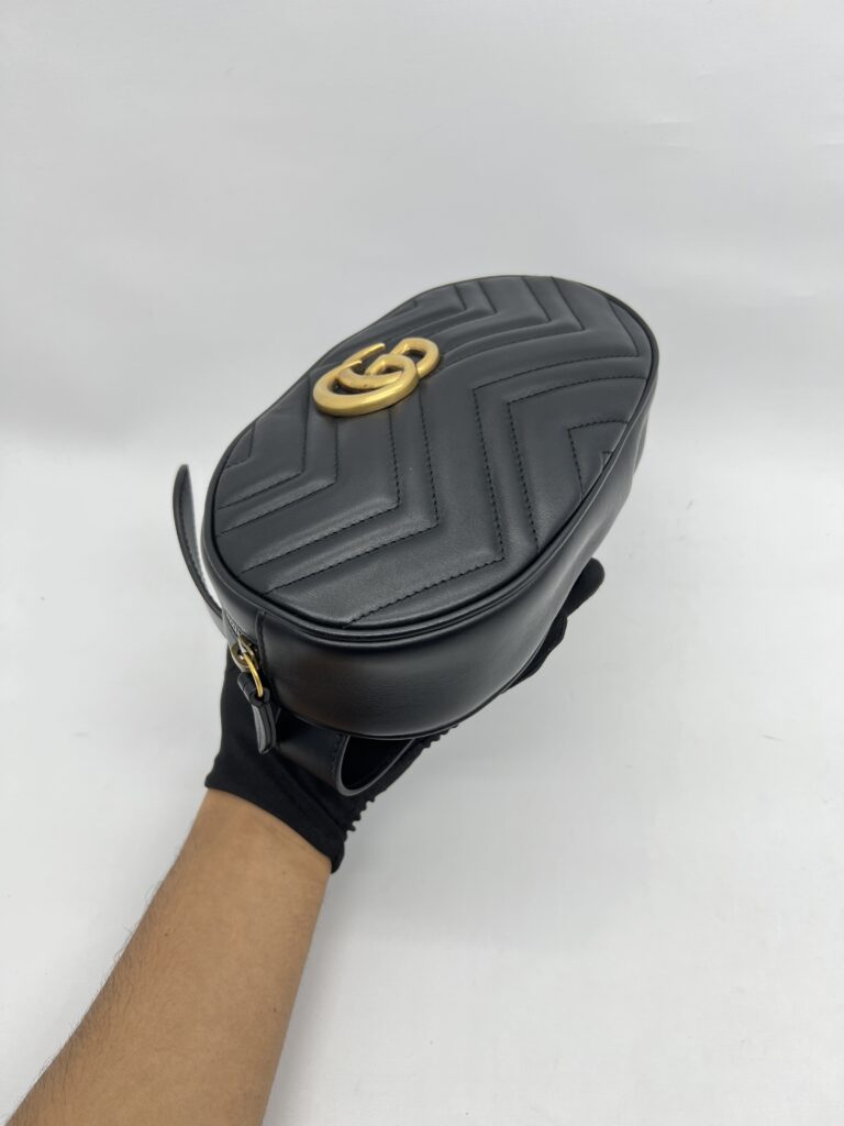 Gucci Marmont Belt Bag Black GHW