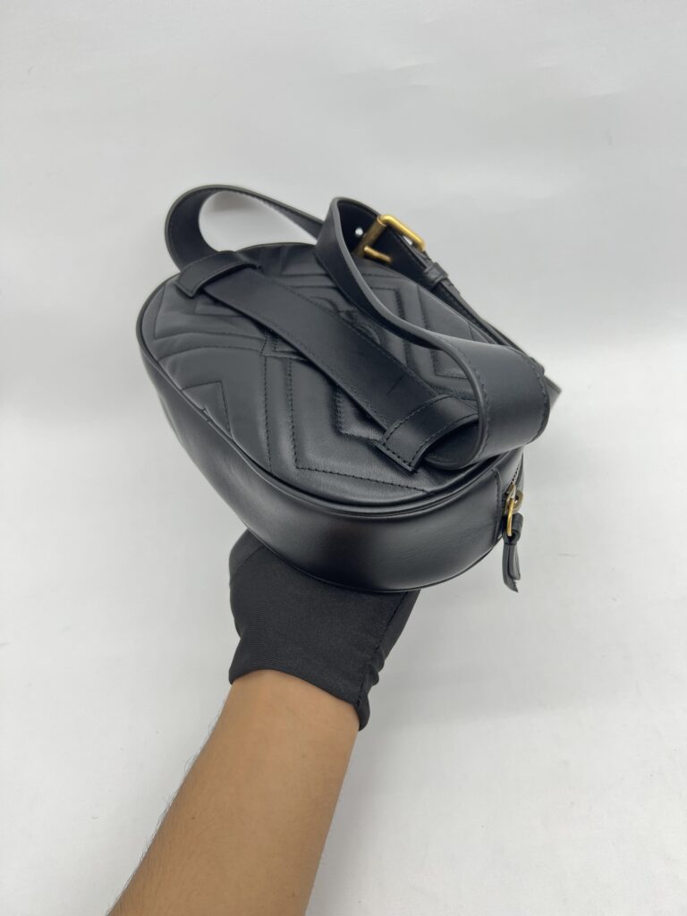 Gucci Marmont Belt Bag Black GHW