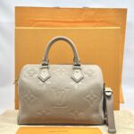 Louis  Vuitton Speedy Bandou 25 Monogram Empreinte Tourterelle GHW