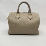 Louis  Vuitton Speedy Bandou 25 Monogram Empreinte Tourterelle GHW