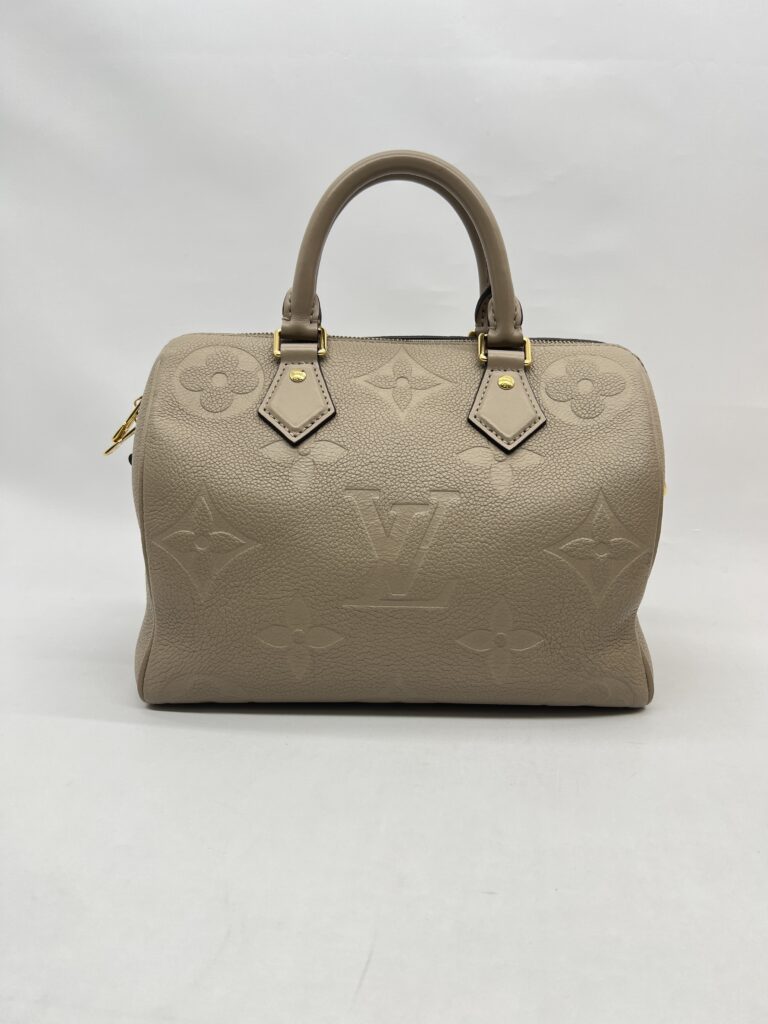 Louis  Vuitton Speedy Bandou 25 Monogram Empreinte Tourterelle GHW