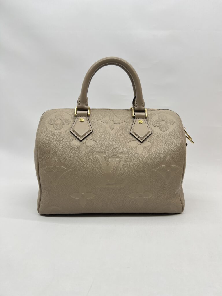 Louis  Vuitton Speedy Bandou 25 Monogram Empreinte Tourterelle GHW