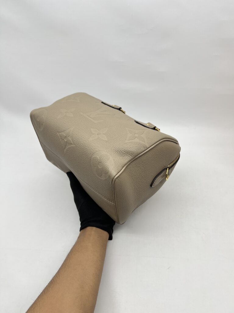 Louis  Vuitton Speedy Bandou 25 Monogram Empreinte Tourterelle GHW