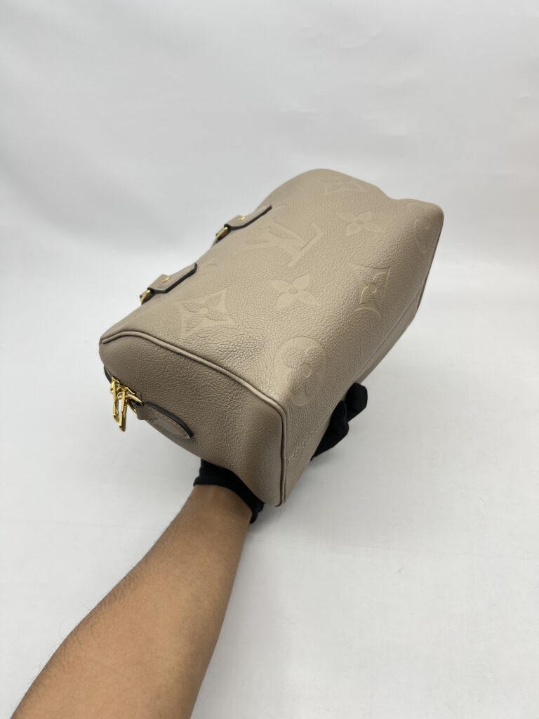 Louis  Vuitton Speedy Bandou 25 Monogram Empreinte Tourterelle GHW