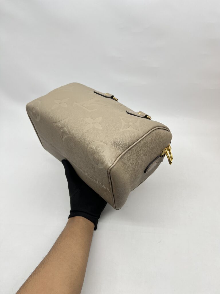 Louis  Vuitton Speedy Bandou 25 Monogram Empreinte Tourterelle GHW
