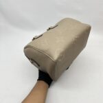 Louis  Vuitton Speedy Bandou 25 Monogram Empreinte Tourterelle GHW