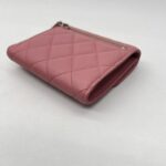 Chanel Classic Trifold Wallet Caviar Pink GHW
