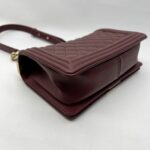 Chanel Boy 25 Lambskin Maroon GHW