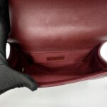 Chanel Boy 25 Lambskin Maroon GHW
