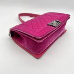 Chanel Boy 25 Pink Velvet SHW