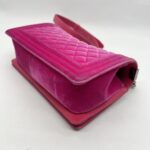 Chanel Boy 25 Pink Velvet SHW